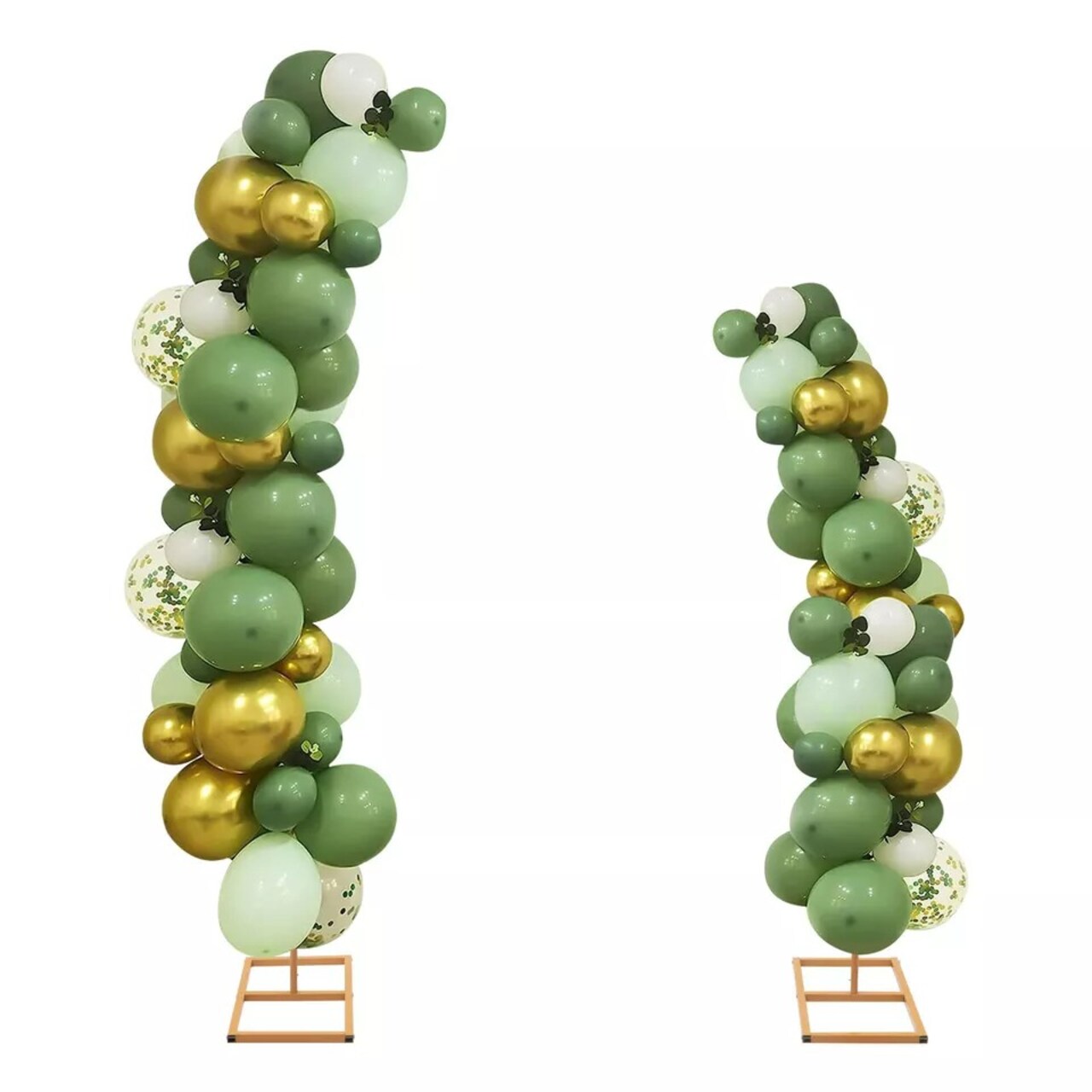 Gold Metal Floral Display Frame Curved Top Backdrop Stand Wedding Arch Events